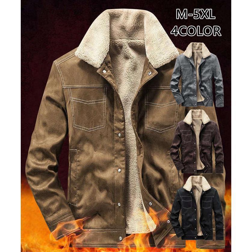 デニムジャケットメンズ 裏ボアジャケット Gジャン 裏起毛 ダメージ