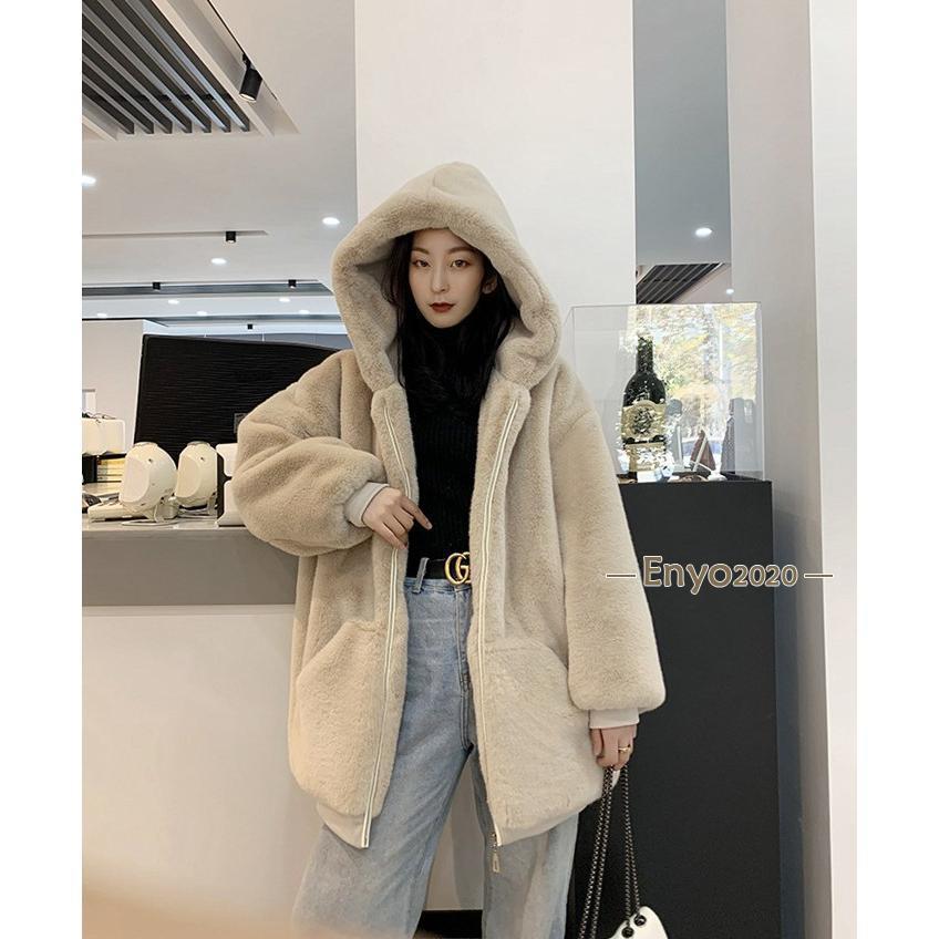 マリークヮント　もこもこ　フード付きアウター　新品タグ付き ファーコート レディース フード付き フェイクファー 可愛い