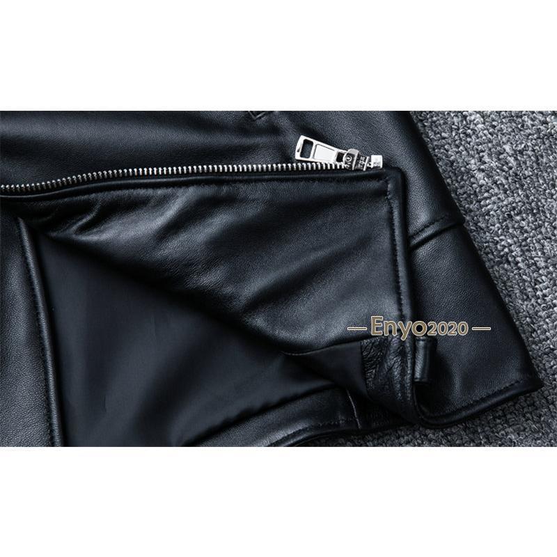 ライダースジャケット メンズ シングル 牛革ジャン バイク