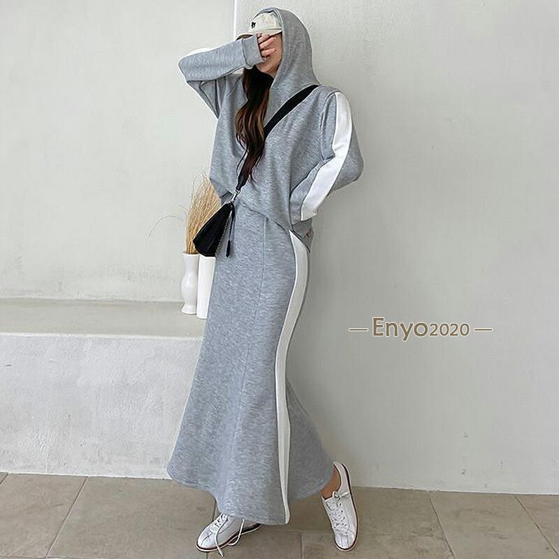 ジャックバニー　長袖　トレーナー　セットアップ　フレアスカート　秋冬　新品タグ付 ジャックバニー 長袖 トレーナー セットアップ フレアスカート