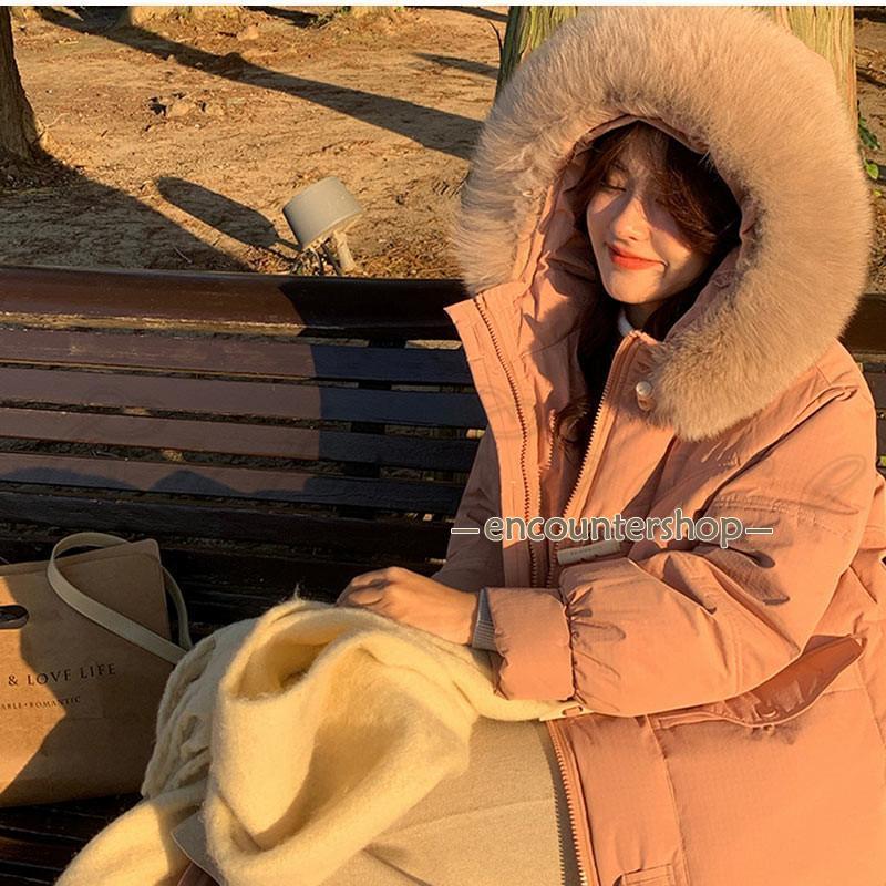 ダウンコート レディース ダッフルコート フード付き リアルファー