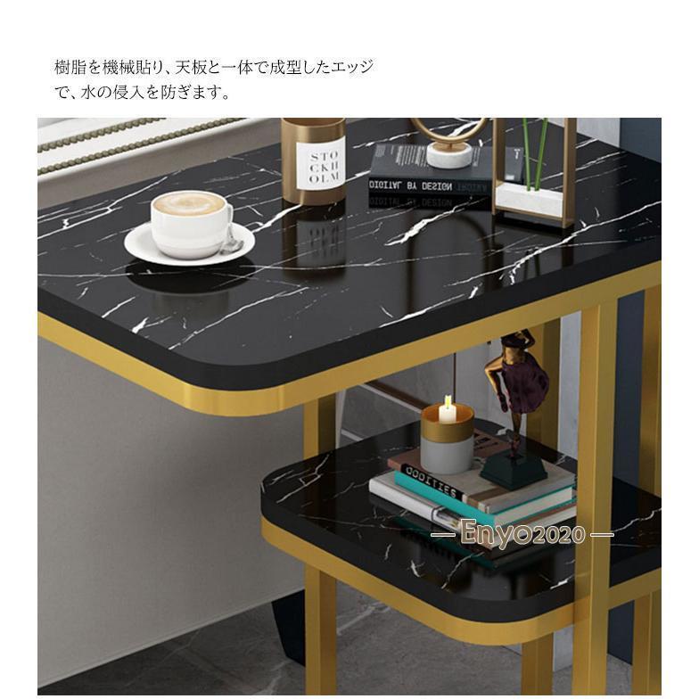 サイドテーブル コの字型ラック ナイトテーブル オープンラック ソファ