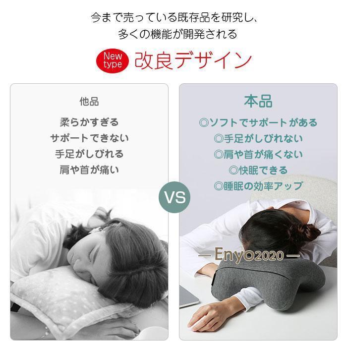 昼寝枕 うつ伏せ枕 ネックピロー 低反発 オフィス 枕 昼寝まくら 仮眠