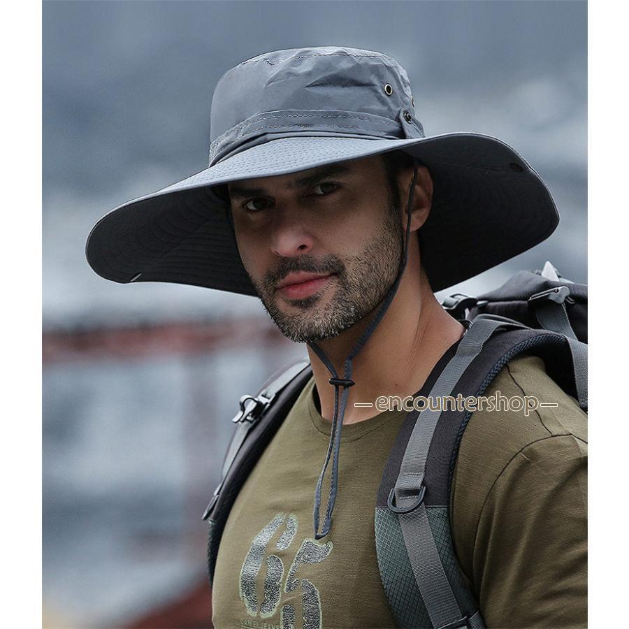 ハット メンズ レディース 帽子 防水 レインハット サファリハット 登山 アウトドア 釣り 撥水 プレゼン 折りたたみ 普段 釣り | ブランド登録なし | 11