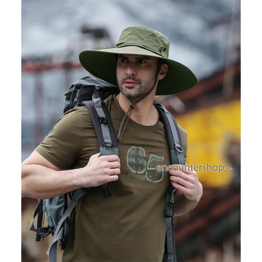 ハット メンズ レディース 帽子 防水 レインハット サファリハット 登山 アウトドア 釣り 撥水 プレゼン 折りたたみ 普段 釣り | ブランド登録なし | 12