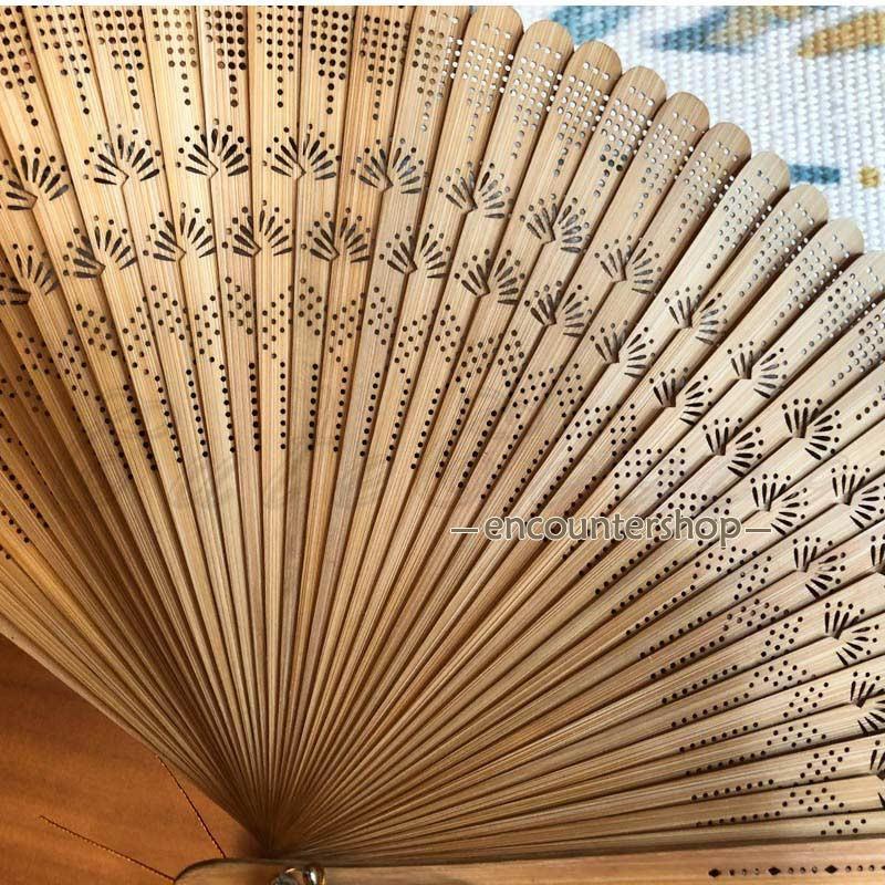 ミニ扇子 レディース 竹製 小さい 折りたたみ 夏用 透かし彫り 和装
