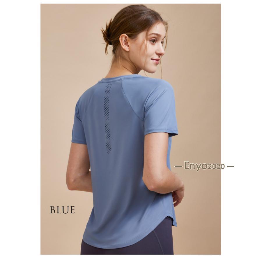 スポーツウェア Tシャツ レディース ティーシャツ ヨガ ランニング テニス フィットネス シンプル 大きめ | ブランド登録なし | 12