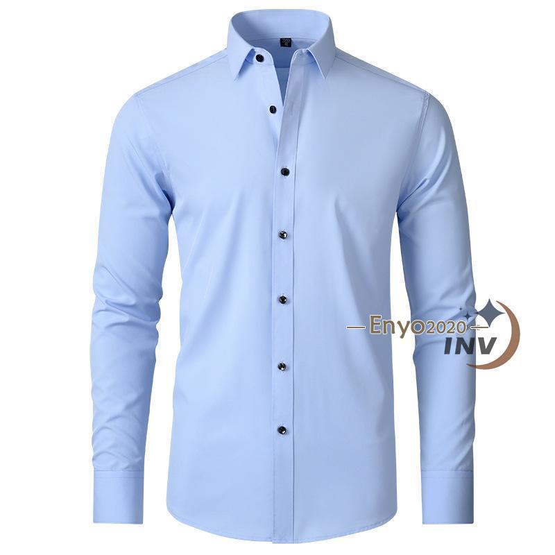 ワイシャツ ビジネスシャツ メンズ 長袖 半袖 無地 おしゃれ 長袖ワイシャツ 半袖ワイシャツ 形態安定 スリム ストレッチ カジュアル 通勤 通学 安い | ブランド登録なし | 13