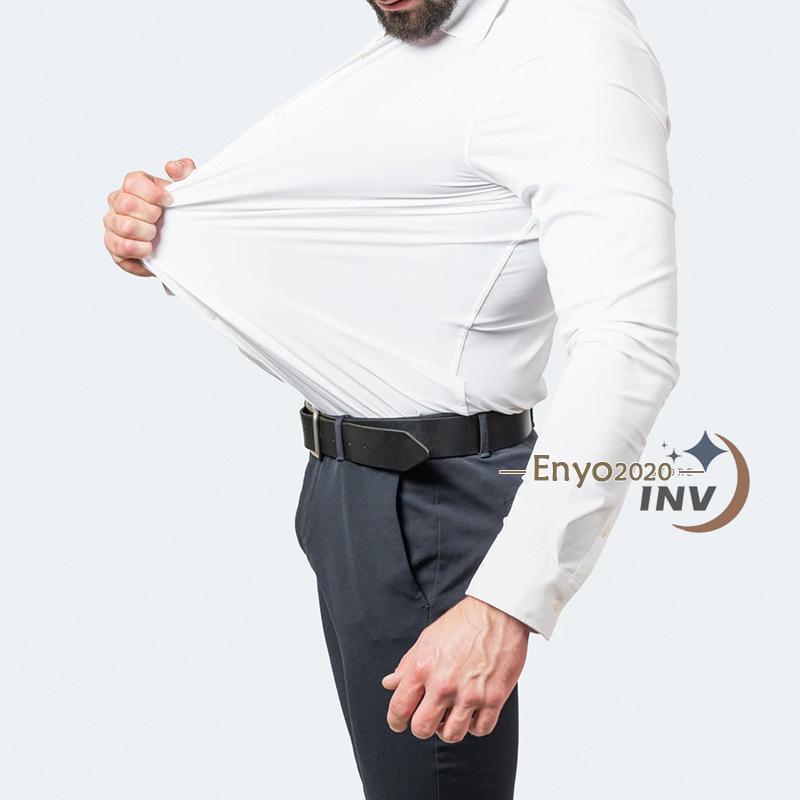 ワイシャツ ビジネスシャツ メンズ 長袖 半袖 無地 おしゃれ 長袖ワイシャツ 半袖ワイシャツ 形態安定 スリム ストレッチ カジュアル 通勤 通学 安い | ブランド登録なし | 02