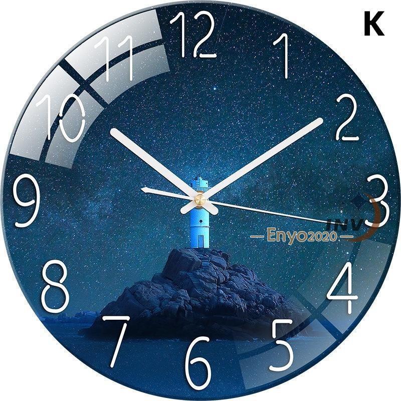 壁掛け時計 掛け時計 時計 おしゃれ 静音 北欧 オシャレ 寝室 リビング 子供部屋 オフィス ウォールロック ブルーライト 夜空 インテリア 新築祝い プレゼント | ブランド登録なし | 11