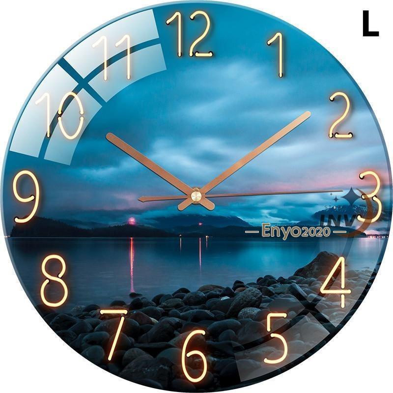 壁掛け時計 掛け時計 時計 おしゃれ 静音 北欧 オシャレ 寝室 リビング 子供部屋 オフィス ウォールロック ブルーライト 夜空 インテリア 新築祝い プレゼント | ブランド登録なし | 12
