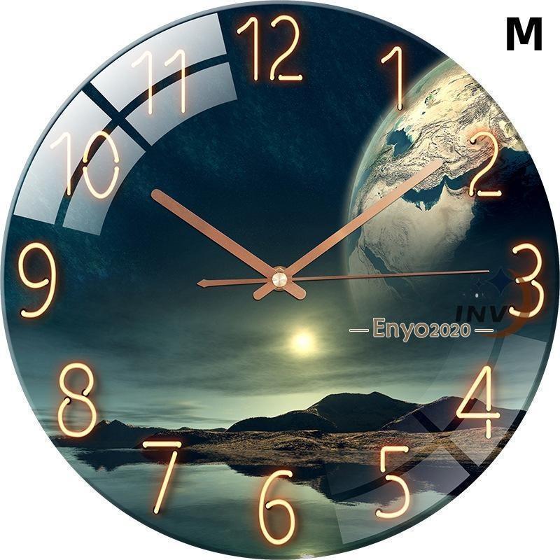 壁掛け時計 掛け時計 時計 おしゃれ 静音 北欧 オシャレ 寝室 リビング 子供部屋 オフィス ウォールロック ブルーライト 夜空 インテリア 新築祝い プレゼント | ブランド登録なし | 13