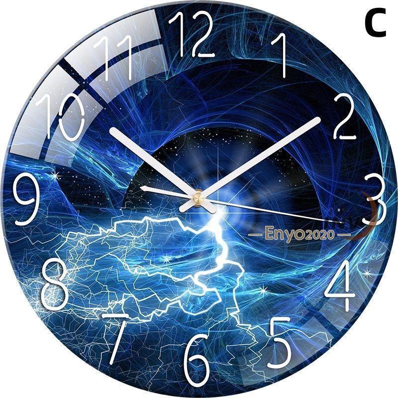 壁掛け時計 掛け時計 時計 おしゃれ 静音 北欧 オシャレ 寝室 リビング 子供部屋 オフィス ウォールロック ブルーライト 夜空 インテリア 新築祝い プレゼント | ブランド登録なし | 03