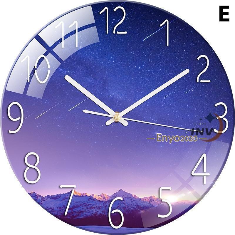壁掛け時計 掛け時計 時計 おしゃれ 静音 北欧 オシャレ 寝室 リビング 子供部屋 オフィス ウォールロック ブルーライト 夜空 インテリア 新築祝い プレゼント | ブランド登録なし | 05