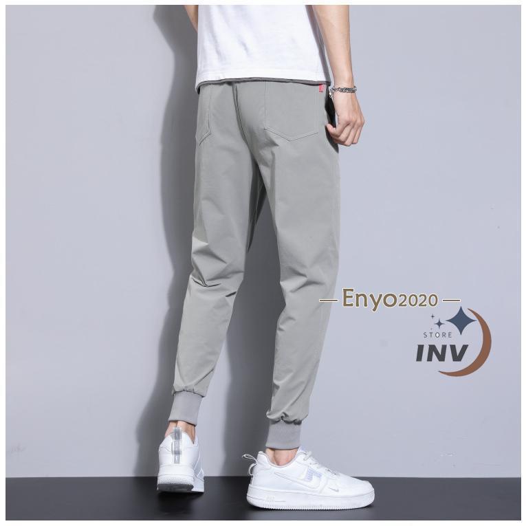 接触冷感ジョガーパンツ 夏ひんやり メンズ 9分丈 アイス生地 薄手速乾 テーパードパンツ スキニー 長ズボン イージーパンツ アンクル 蒸れない 激安＆ | ブランド登録なし | 15