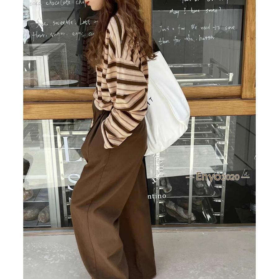 ボーダー カットソー ロンt 長袖 レディース tシャツ 長袖t