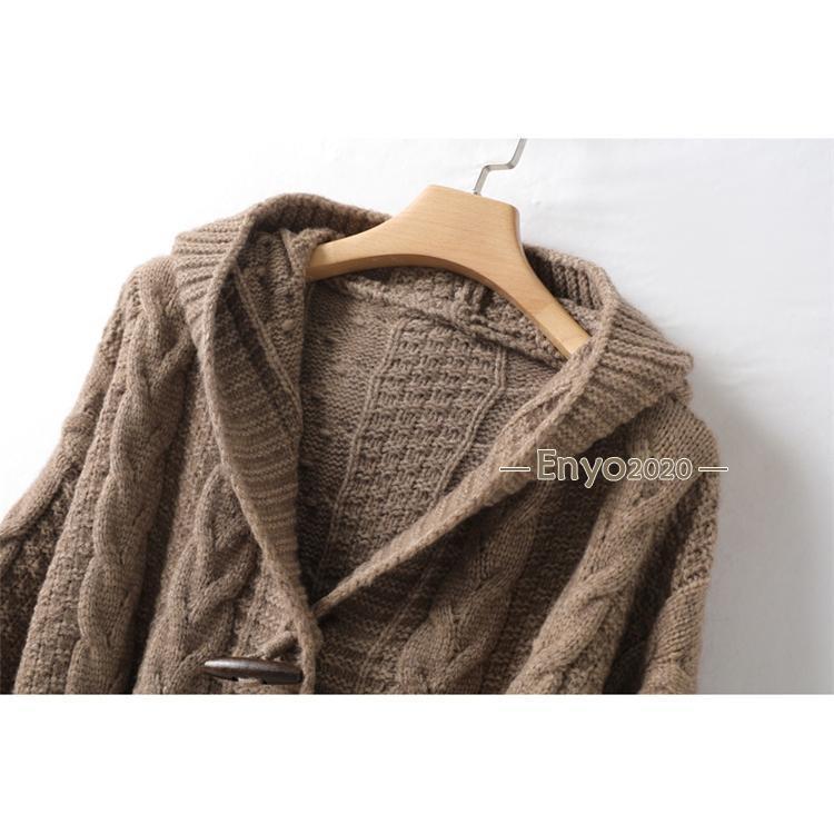 ニットコート ダッフルコート アウター 冬服 秋服 ニットカーディガン