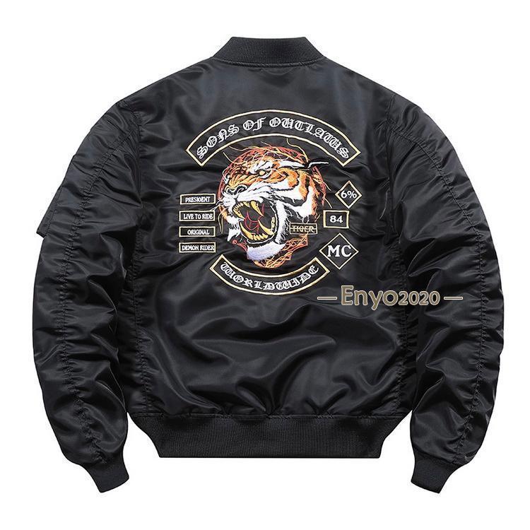 MA1 MA-1 メンズ タイガー刺繍 ジャケット ジャンパー フライト