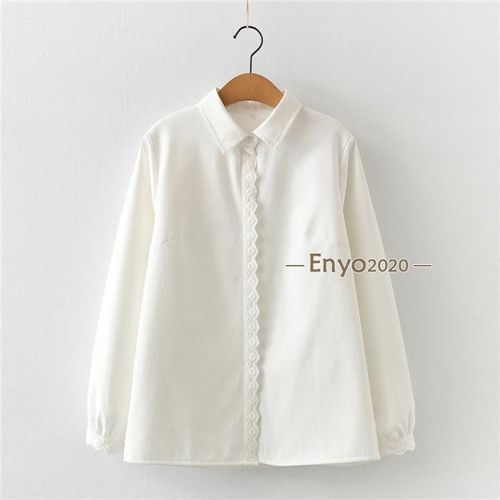 裏起毛 シャツ レディース 長袖 白シャツ ブラウス チュニック 秋 冬 シャツブラウス レース トップス 総レース ホワイトシャツ | ブランド登録なし | 12