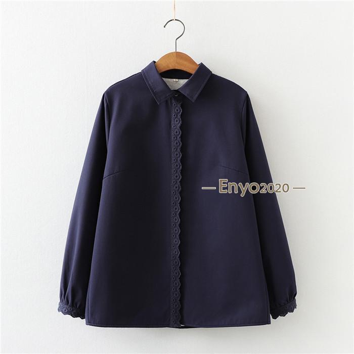 裏起毛 シャツ レディース 長袖 白シャツ ブラウス チュニック 秋 冬 シャツブラウス レース トップス 総レース ホワイトシャツ | ブランド登録なし | 02