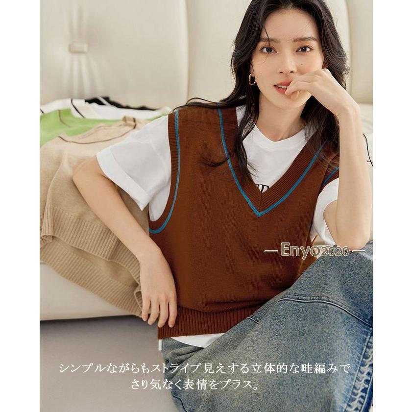 無地 ニットベスト レディース 秋服 ベストセーター プルオーバー 深Vネック ショット丈 ノースリーブニットベスト 大きいサイズ 体型カバー 通勤 楽天市場】ベスト レディース ニットベスト トップス ニット