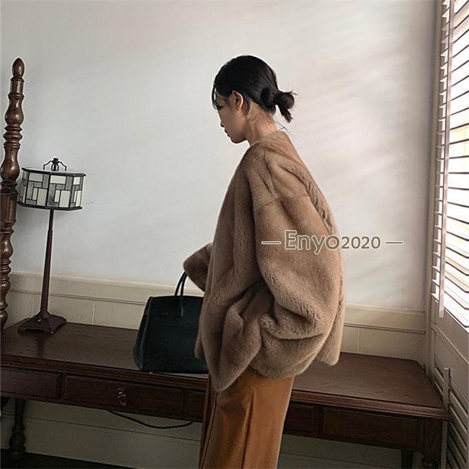 高級 Jindo ファーコート 毛皮 ブラウン レディース M 高級 Jindo ファーコート 毛皮 ブラウン レディース M