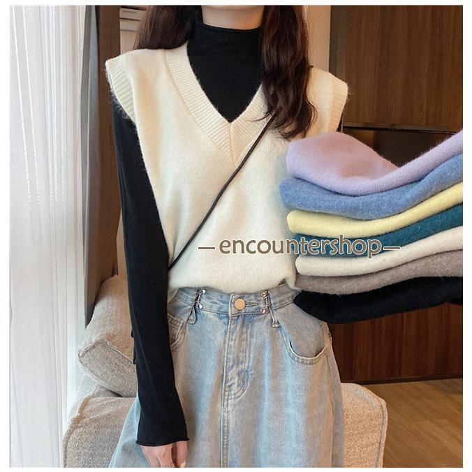 新品未使用☆ELLIEアイボリー ノースリーブニットベスト f322a45a80a419224c4f6db72b7eca