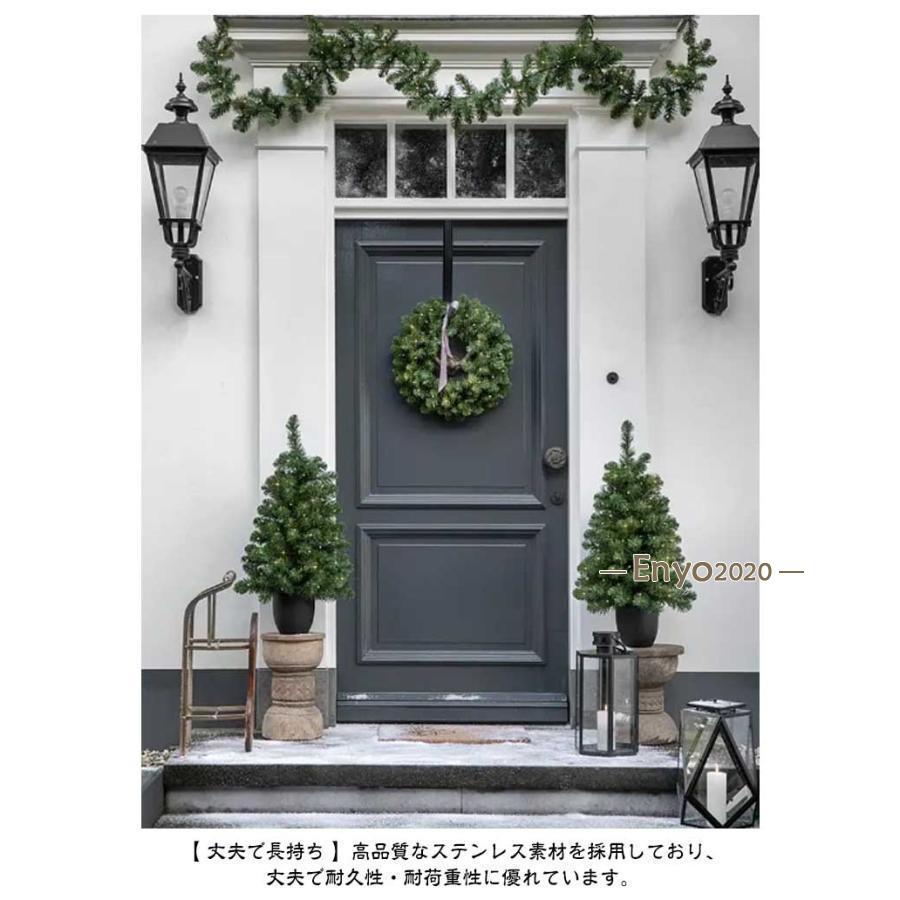 クリスマス リース フック 伸?式 リースハンガー 長さ38~64cm調整可能