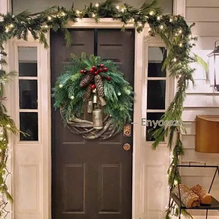 クリスマス リース フック 伸?式 リースハンガー 長さ38~64cm調整可能