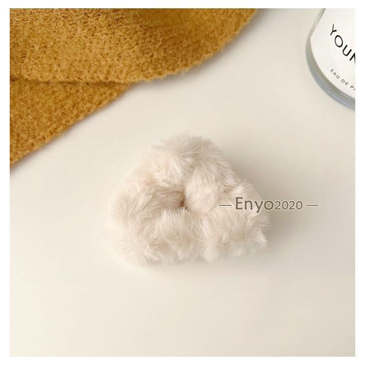 ボア 5個セット ヘアクリップ ねこ耳 バンスクリップ レディース ミニ