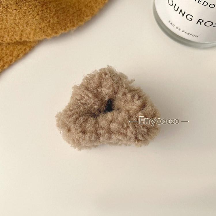ボア 5個セット ヘアクリップ ねこ耳 バンスクリップ レディース ミニ