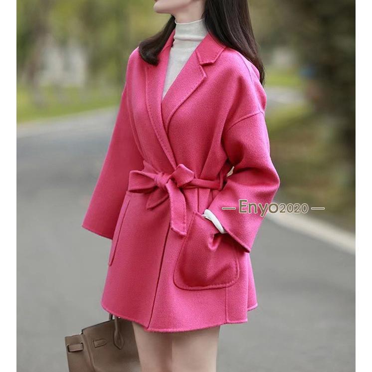 ウール100％】ウール コート レディース ロングコート アウター ダブル