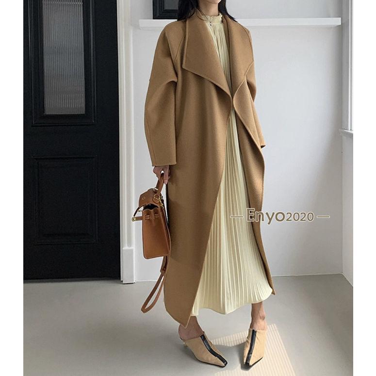 完売品 入手困難 未使用級✨かぐれ ウール100 ロングコート 2024AW ウールライクロングコート（その他アウター）｜RESEXXY（リゼクシー