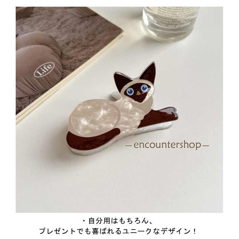 レディース 猫 おしゃれ 8点セット バンスクリップ 風 ヘア