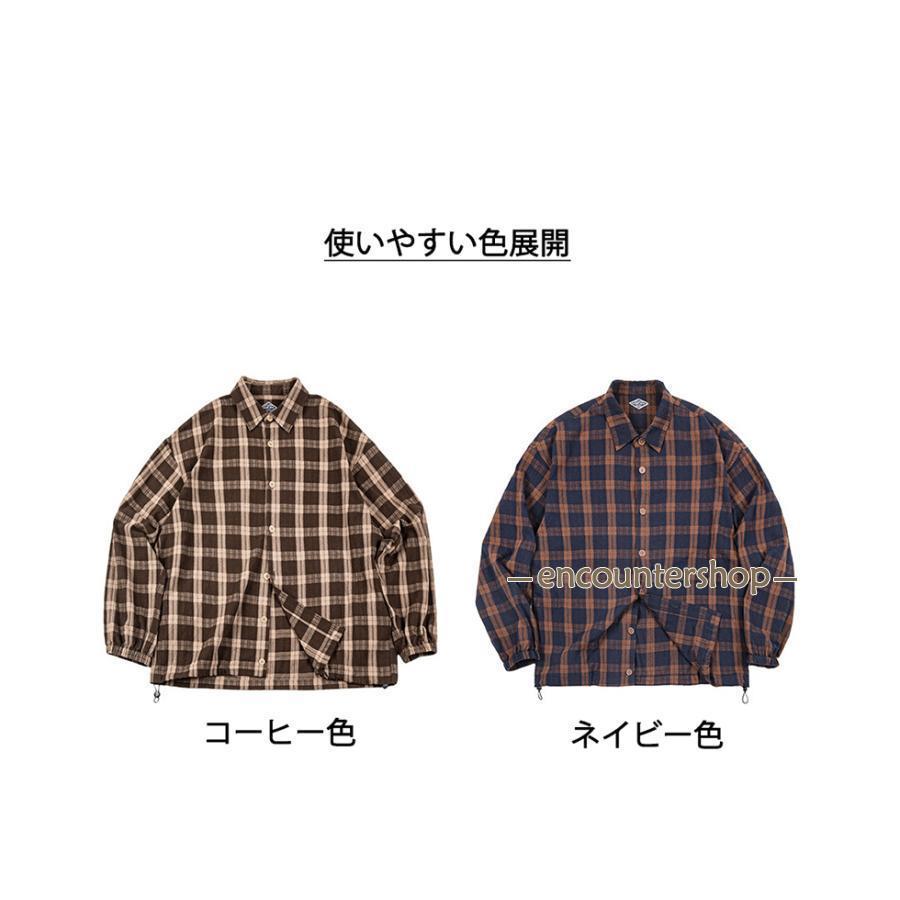 シャツ メンズ 長袖シャツ シャツジャケット チェック柄 アメカジ