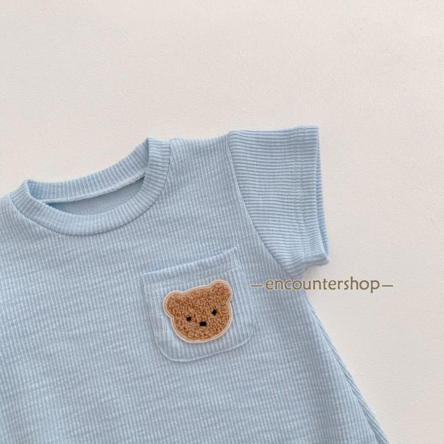 ロンパース 赤ちゃん 夏服 ベビー服 クマ 半袖 60 70 80 90 男の子 女の子 カバーオール 出産祝い 内祝い ギフト | ブランド登録なし | 07