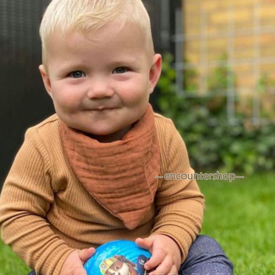 スタイ 5枚セット ベビー ビブ 前掛け 男の子 女の子 赤ちゃん よだれかけ エプロン ヨダレ お食事 子供用 ガーゼ | ブランド登録なし | 13