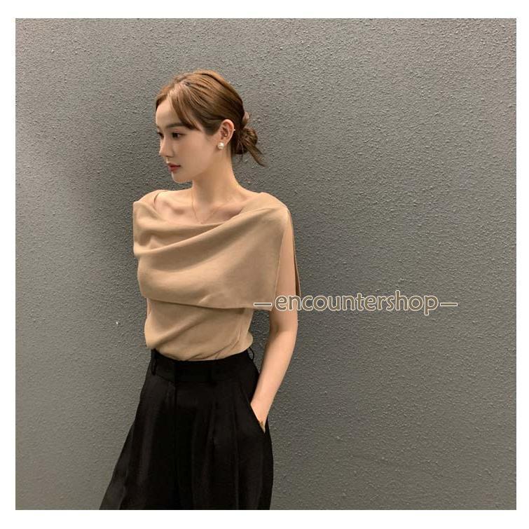 ケープ レディース 白 オフショル ブラウス ニット トップス ワン