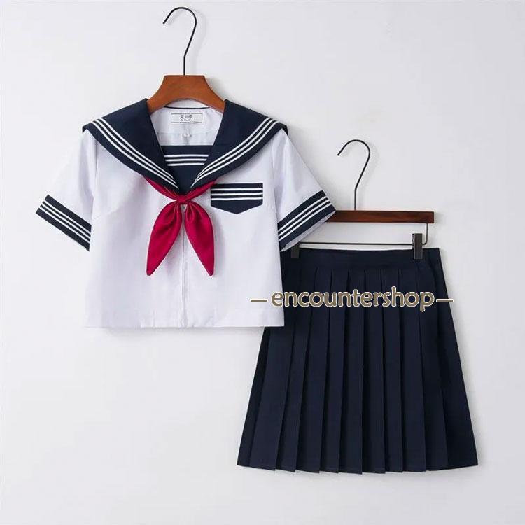 制服  上下7点セット セーラー服 セーラー 制服 女子高生 上下セット セットアップ 4