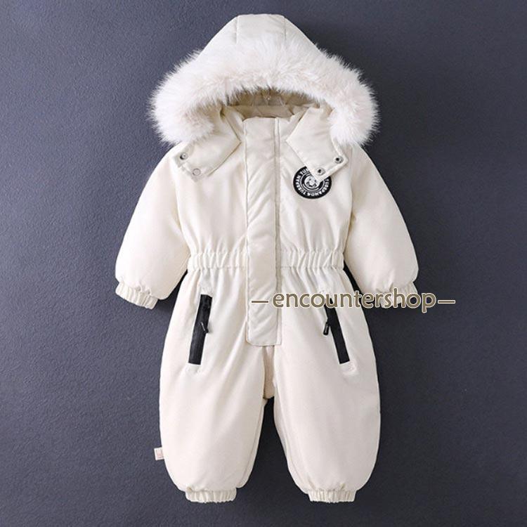 男の子 キッズ スキーウェア カバーオール あったか 裏起毛 ジャンプ