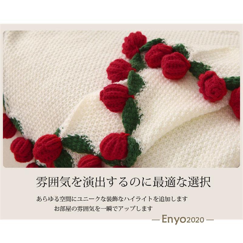 花束ブランケット ひざ掛け ブランケット 毛布 ポコポコ 掛け布団 掛