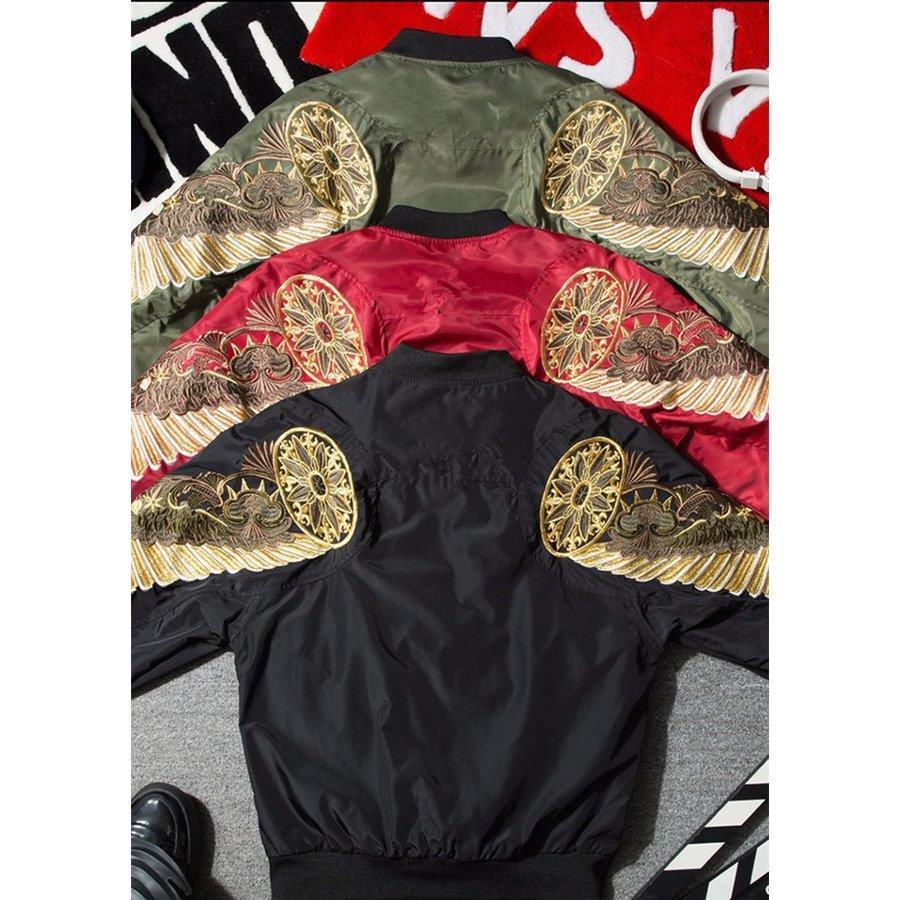 スカジャン メンズ フライトジャケット メンズジャケット 秋冬 刺繍