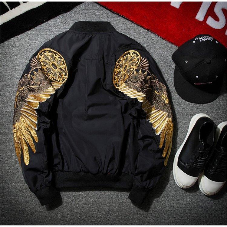 スカジャン メンズ フライトジャケット メンズジャケット 秋冬 刺繍