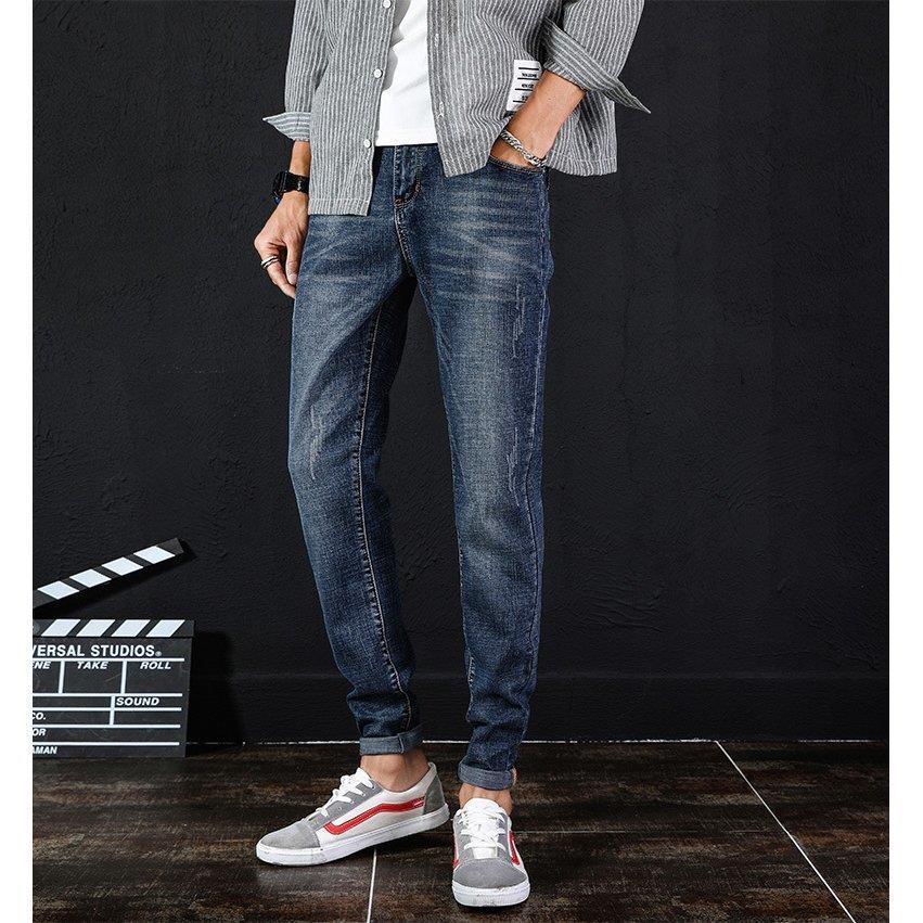 スキニーデニム おすすめ メンズ ボトムス ジーンズ デニムパンツ Gパン ビジ ストレート ジーパン