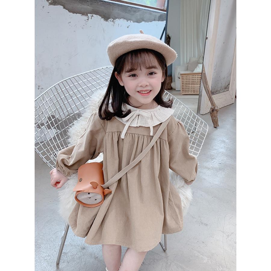 アポリーナ ワンピース　刺繍 長袖 子供服3-5Yキャメル系 アポリーナ ワンピース 刺繍 長袖 子供服3-5Yキャメル系 - メルカリ