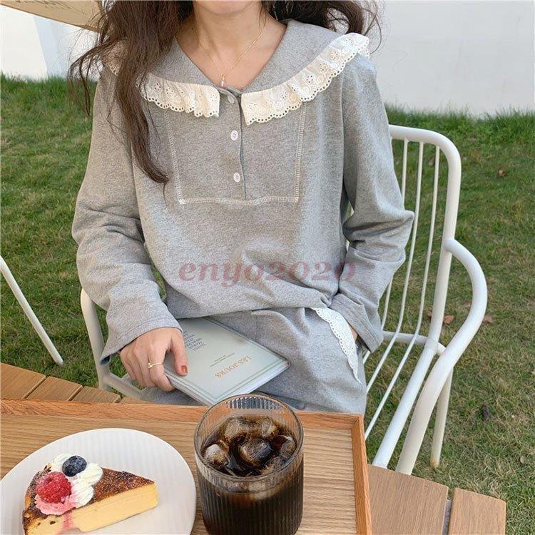 パジャマ レディース ルームウェア 春夏 新作 前開き セットアップ 綿