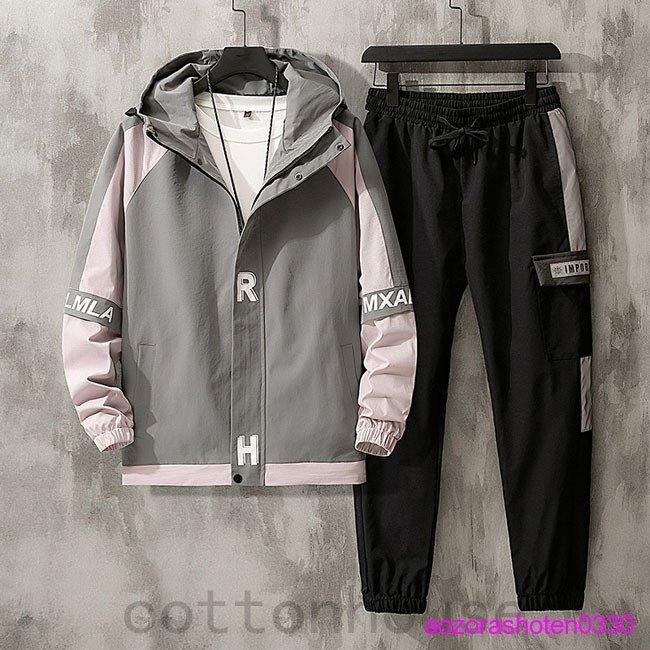 セットアップメンズ長袖メンズ上下セットジャージパーカーパンツセットアップ秋冬トップス上下メンズファッション2色 セットアップメンズ長袖メンズ上下セットジャージパーカーパンツ