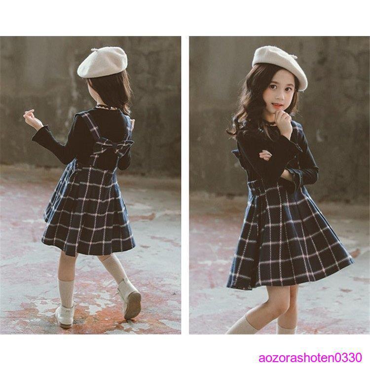 セットアップ 女の子 子供服 韓国 キッズ 長袖 春秋 秋着 上下セット 2点セット 韓国子供服 ジュニア スカート チェック柄 サロペット 蝶結び 可愛い おしゃれ 子供服 セットアップ 女の子 キッズ 長袖 春秋 秋着 上下セット 2点