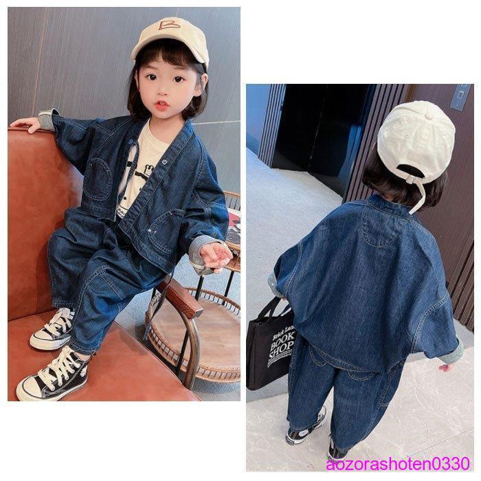 子供服 セットアップ カウボーイスーツ キッズ 男女兼用 デニム
