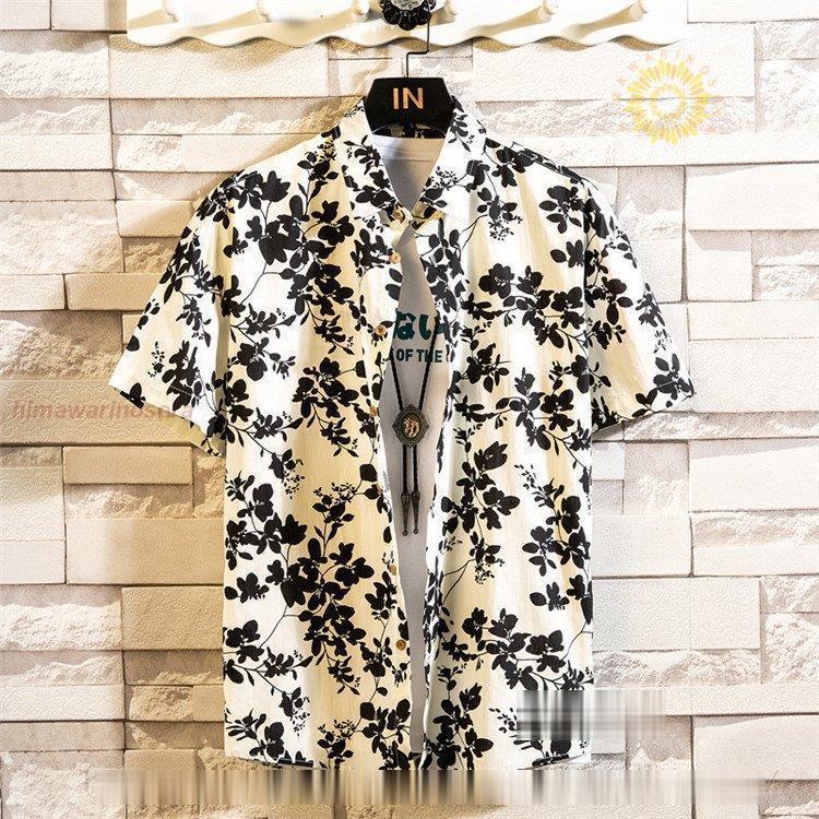 アロハシャツ メンズ 半袖シャツ トップス 柄シャツ 花柄 カジュアル